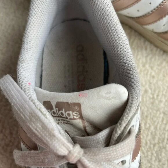 Adidas Rose Gold Superstar Sneakers - Picture 3 of 12